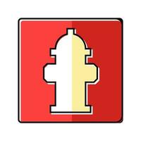 brand ladder noodgeval kleur icoon vector illustratie