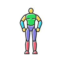 actie figuur speelgoed- kind spel Speel kleur icoon vector illustratie