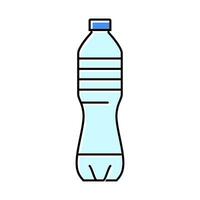 drank water plastic fles kleur icoon vector illustratie