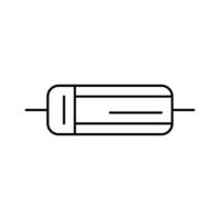 diode elektronisch bestanddeel lijn icoon vector illustratie