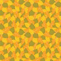 herfst naadloos patroon met verschillende bladeren. vector