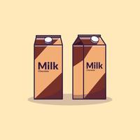 chocolade melk producten pictogram illustratie vector