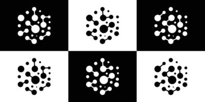 logo ontwerp bio tech icoon vector illustratie