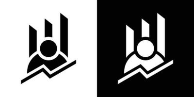 logo ontwerp leider financieel icoon vector illustratie