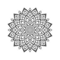 vector hand- getrokken mandala lotus bloem tekening