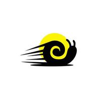 slak snelheid logo dier natuur icoon dsign symbool vector