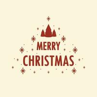nieuw jaar groet kaart ontwerp met gestileerde Kerstmis boom. vector illustratie. Kerstmis boom logo.