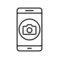 Camera mobiele applicatie Vector Icon