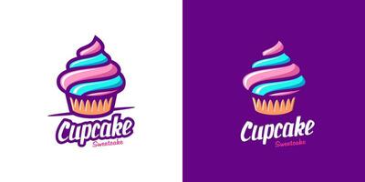 cupcake logo vector