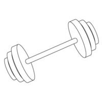 barbell icoon vector