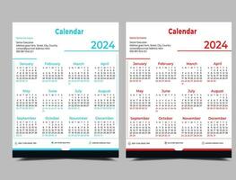 nieuw jaar vector kalender sjabloon