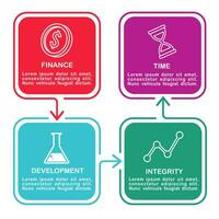 bedrijf gegevens visualisatie. werkwijze grafiek. abstract elementen van grafiek, diagram met stappen, opties, onderdelen of processen. vector bedrijf sjabloon voor presentatie. creatief concept voor infographic