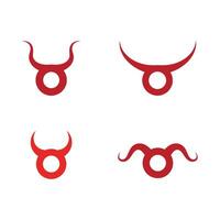 taurus logo sjabloon vector pictogram illustratie ontwerp