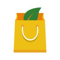 Eco tas vector pictogram