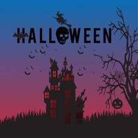 halloween social media postsjablonen, happy halloween vierkante poster, vector