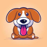 schattige hond cartoon vector