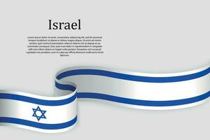 lint vlag van Israël. viering achtergrond vector