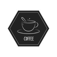 koffie symbool vector. vrij ruimte voor tekst. behang. achtergrond. vector