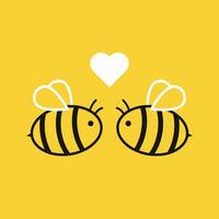 honing pot en bij vector. honing logo ontwerp. honingraat patroon behang. vector