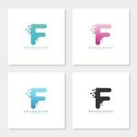 zeep bubbel Aan brief f logo ontwerp bewerkbare vector