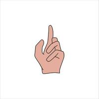 aquarium hand- vector illustratie. vrouw handen Holding en richten gebaar, gekruiste vingers, vuist, vrede en duimen omhoog. tekenfilm menselijk palm en pols vector set. hand- teken taal voor de doof