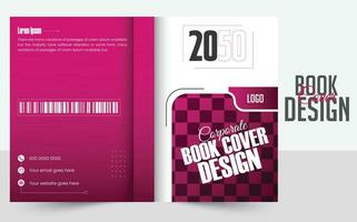 jaar- verslag doen van Hoes boek pro vector. modern zakelijke boek Hoes ontwerp. vector