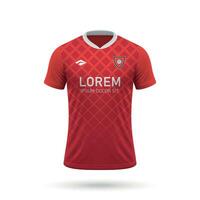 3d realistisch voetbal Jersey vector