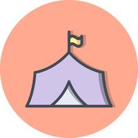 Tent Vector pictogram