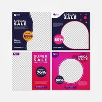 verkoop banner promotie set vector