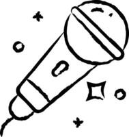 karaoke hand- getrokken vector illustratie