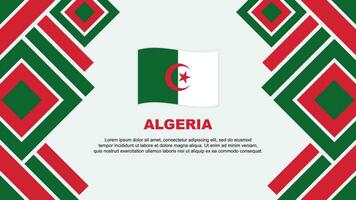 Algerije vlag abstract achtergrond ontwerp sjabloon. Algerije onafhankelijkheid dag banier behang vector illustratie. Algerije