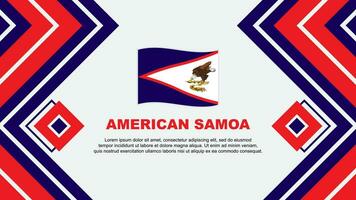 Amerikaans Samoa vlag abstract achtergrond ontwerp sjabloon. Amerikaans Samoa onafhankelijkheid dag banier behang vector illustratie. Amerikaans Samoa ontwerp