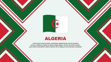 Algerije vlag abstract achtergrond ontwerp sjabloon. Algerije onafhankelijkheid dag banier behang vector illustratie. Algerije vector