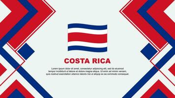 costa rica vlag abstract achtergrond ontwerp sjabloon. costa rica onafhankelijkheid dag banier behang vector illustratie. costa rica banier