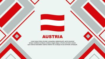 Oostenrijk vlag abstract achtergrond ontwerp sjabloon. Oostenrijk onafhankelijkheid dag banier behang vector illustratie. Oostenrijk vlag