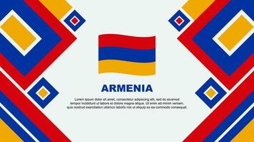 Armenië vlag abstract achtergrond ontwerp sjabloon. Armenië onafhankelijkheid dag banier behang vector illustratie. Armenië tekenfilm