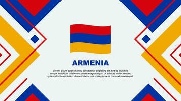 Armenië vlag abstract achtergrond ontwerp sjabloon. Armenië onafhankelijkheid dag banier behang vector illustratie. Armenië illustratie