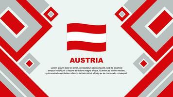 Oostenrijk vlag abstract achtergrond ontwerp sjabloon. Oostenrijk onafhankelijkheid dag banier behang vector illustratie. Oostenrijk tekenfilm