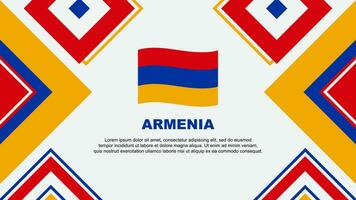 Armenië vlag abstract achtergrond ontwerp sjabloon. Armenië onafhankelijkheid dag banier behang vector illustratie. Armenië onafhankelijkheid dag