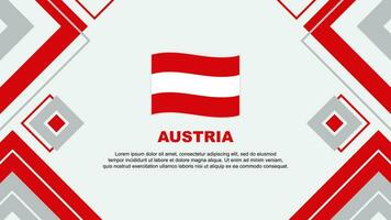 Oostenrijk vlag abstract achtergrond ontwerp sjabloon. Oostenrijk onafhankelijkheid dag banier behang vector illustratie. Oostenrijk achtergrond