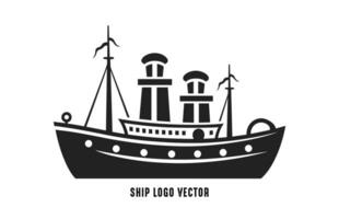 schip logo vector geïsoleerd Aan een wit achtergrond, schip icoon silhouet