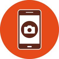 Camera mobiele applicatie Vector Icon