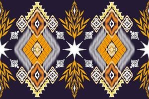 meetkundig etnisch aztec borduurwerk stijl.figuur ikat oosters traditioneel kunst Patroonontwerp voor etnisch achtergrond,behang,mode,kleding,verpakking,stof,afbeelding,vector illustratie. vector