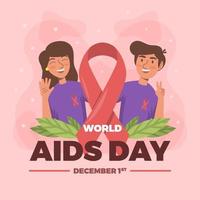 activisme wereld aids dag vector