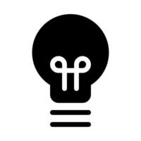 licht lamp pictogrammen voor creativiteit en innovatie vector