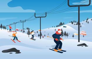 wintersport activiteit concept vector