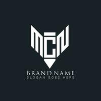 mcn abstract brief logo. mcn creatief monogram initialen brief logo concept. mcn uniek modern vlak abstract vector brief logo ontwerp.