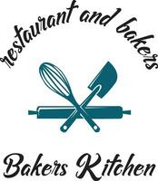 bakkerij en keuken logo vector