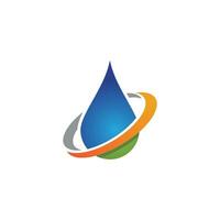 waterdruppel logo sjabloon vector