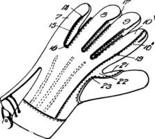 werken handschoen wijnoogst illustratie. vector